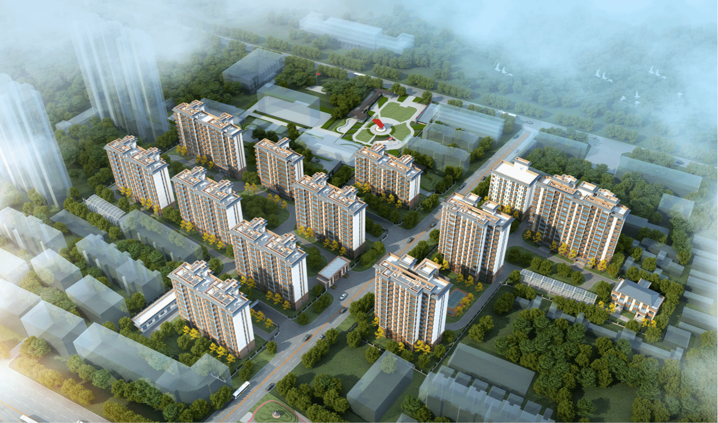 山西建投一建集团承建的侯马翰林苑项目主体结构周全封顶