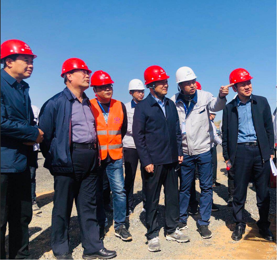 晋都会副市长王宏微在山西建投国道342晋城过境段工程项目现场办公