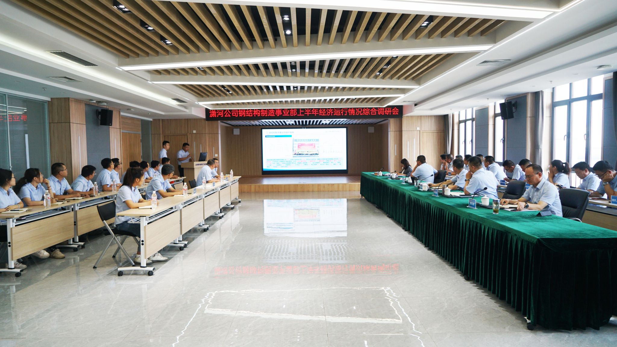 山西建投潇河工业公司开展上半年经济运行情形综合调研