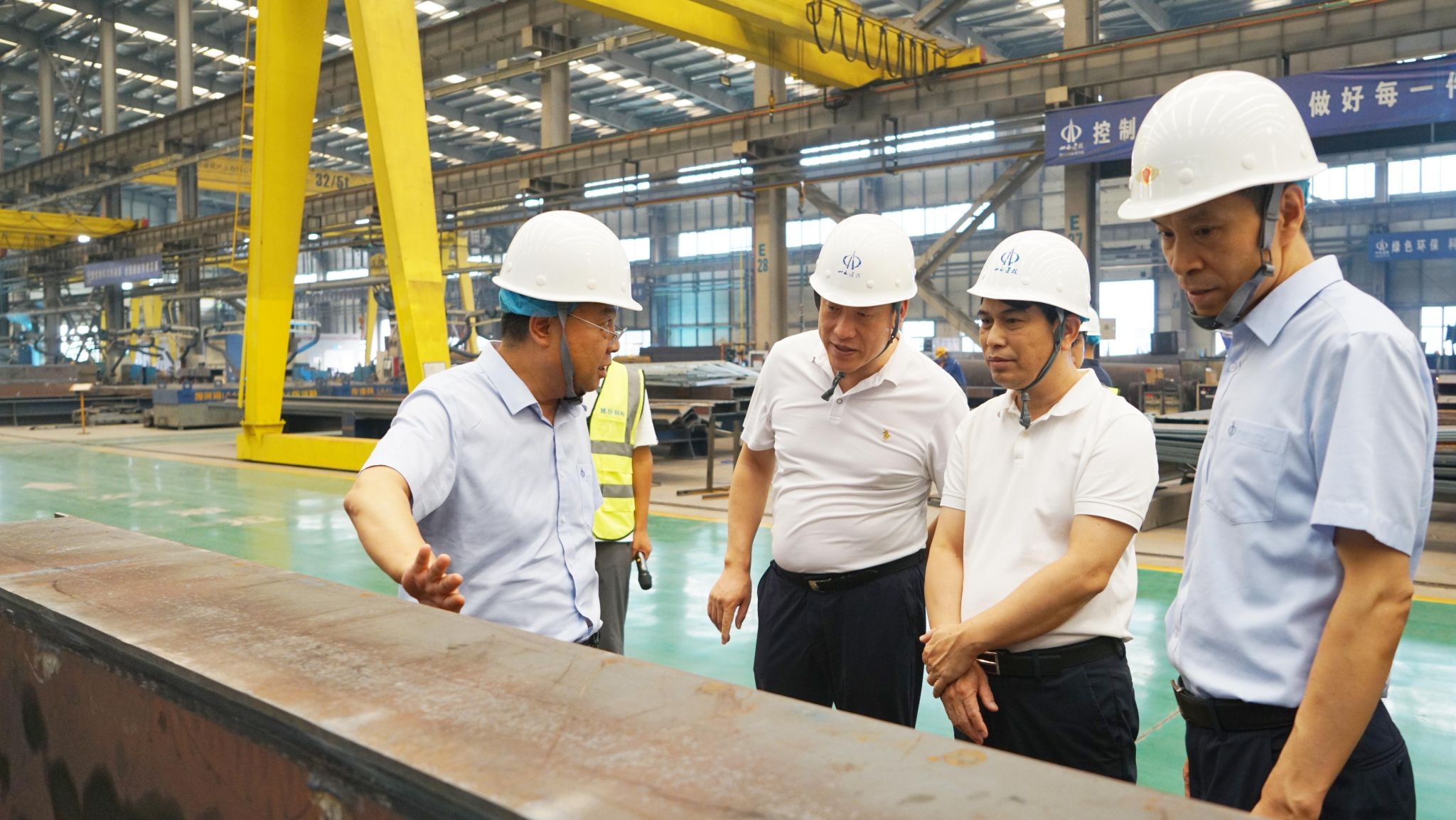 海南海钢集团、海南建投集团向导一行到山西建投潇河工业公司旅行调研